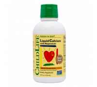 Жидкий кальций с магнием с апельсиновым вкусом, Liquid Calcium with Magnesium Orange, ChildLife, 473 мл