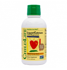 Жидкий кальций с магнием с апельсиновым вкусом, Liquid Calcium with Magnesium Orange, ChildLife, 473 мл