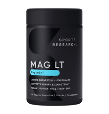 L-Треонат магния, MAG LT, Sports Research, 90 вегетарианских капсул