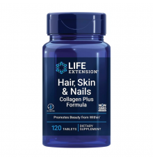 Life Extension, Комплекс для волос, кожи и ногтей, Hair, Skin & Nails Collagen Plus Formula, 120 таблеток