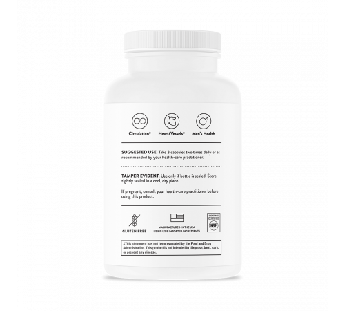 L-Аргинин плюс, L-Arginine Plus, Thorne Research, 180 капсул