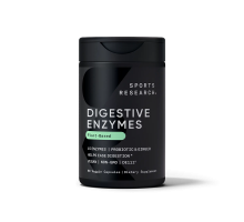 Пищеварительные ферменты, Digestive Enzymes, Sports Research, 90 вегетарианских капсул