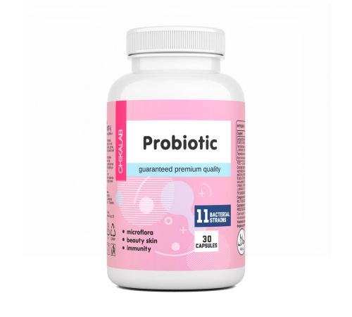 Пробиотик, Probiotic, Chikalab, 30 капсул