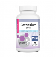 Цитрат Калия, Potassium Citrate, Chikalab, 60 капсул