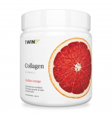 Коллаген с Витамином С "Апельсин", Collagen + vitamin C Sicilian Orange, 1Win, 180 г