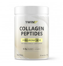 Коллаген с Гиалуроновой кислотой, Collagen + Hyaluronic acid, Neutral, 1Win, 180 г
