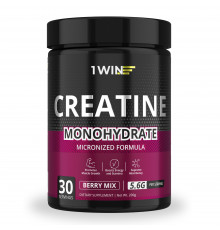 Креатин "Ягодный микс", Creatine Monohydrate Berry Mix, 1Win, 200 г