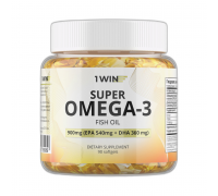 Супер Омега-3, Super Omega-3, 1Win, 90 капсул