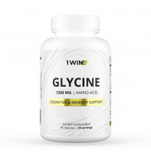 Глицин 1200 мг, Glycine 1200 mg, 1Win, 90 капсул