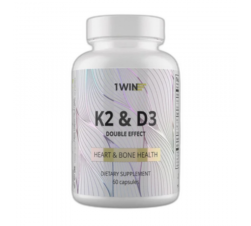 Витамин К2 с Д3, K2&D3, 1Win, 60 капсул