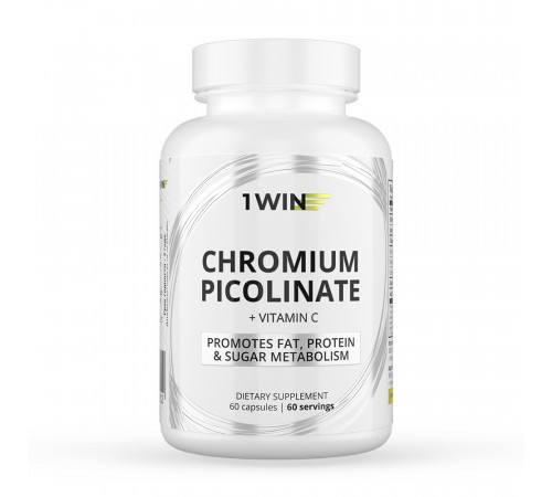 Пиколинат Хрома, Chromium Picolinate, 1Win, 60 капсул