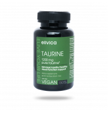 Таурин, Taurine, Elivica, 150 вегетарианских капсул