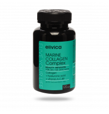 Комплекс Морского Коллагена, Marine collagen complex, Elivica, 120 капсул