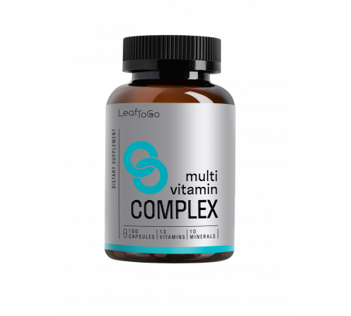 Мультивитаминный комплекс, Multi Vitamin Complex, Leaf To Go, 100 капсул