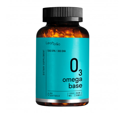 Омега-3, Omega-3, Leaf To Go, 90 желатиновых капсул