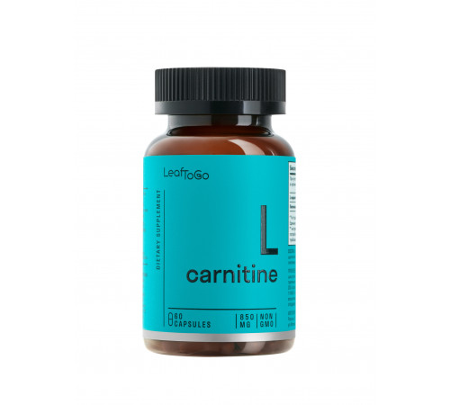 L-Карнитин, L-Carnitine, Leaf To Go, 60 капсул