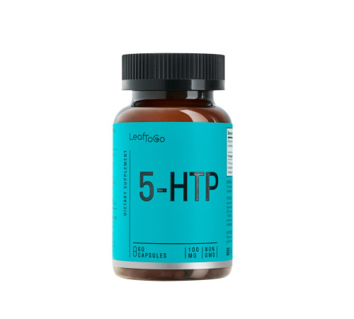 5-Гидрокситриптофан, 5-HTP, Leaf To Go, 60 капсул