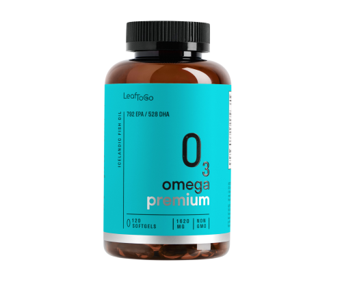 Омега-3 премиум, Omega-3 Premium, Leaf To Go, 120 желатиновых капсул