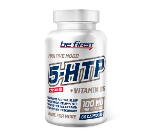 5-Гидрокситриптофан с витамином В6, 5-HTP + B6, Be First, 60 капсул
