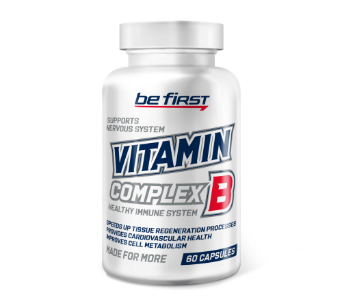Комплекс витамина B, Vitamin B-Complex, Be First, 60 капсул