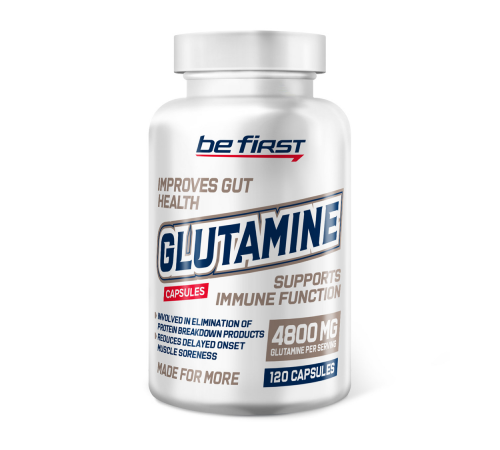 Глутамин, Glutamine, Be First, 120 капсул
