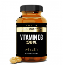 Витамин Д3 2000 МЕ, Vitamin D3 2000 IU, aTech Nutrition Premium, 60 желатиновых капсул