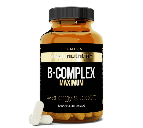 Комплекс витаминов B, B-Complex, aTech Nutrition Premium, 60 капсул