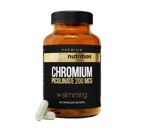 Пиколинат хрома, Chrome Picolinate, aTech Nutrition Premium, 60 капсул