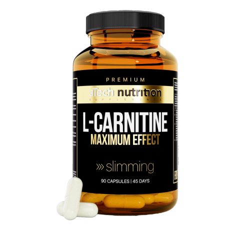 L-Карнитин, L-Carnitine, aTech Nutrition Premium, 90 капсул
