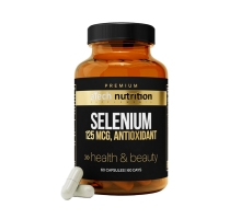 Селен, Selenium, aTech Nutrition Premium, 60 капсул