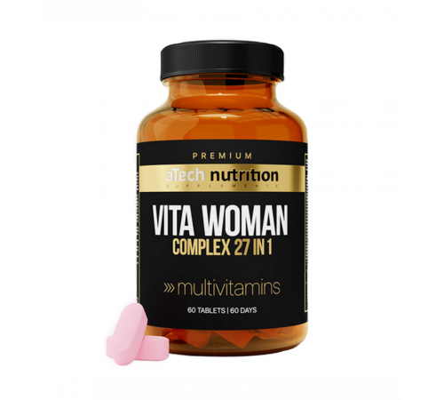 Мультивитамины для женщин, Vita Woman, aTech Nutrition Premium, 60 таблеток