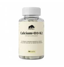 Кальций с Д3 + К2, Calcium + D3 + K2, Prime Kraft, 90 капсул