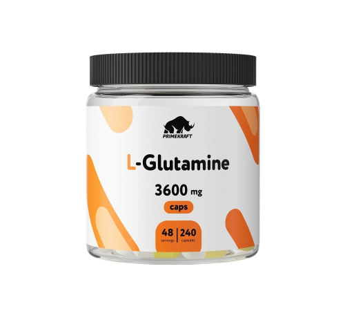 L-Глутамин, L-Glutamine, Prime Kraft, 240 капсул