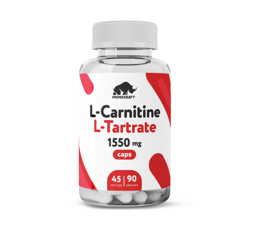 L-Карнитин (L-Тартрат), L-Carnitine L-Tartrate, Prime Kraft, 90 капсул