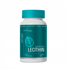 Лецитин, Lecithin, Leaf To Go, 60 капсул