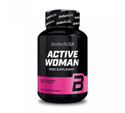 Мультивитаминный и минеральный комплекс для женщин, Active Woman, BioTechUSA, 60 таблеток