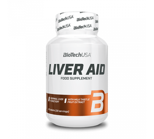 Добавка для поддержки печени, Liver AID, BioTechUSA, 60 таблеток