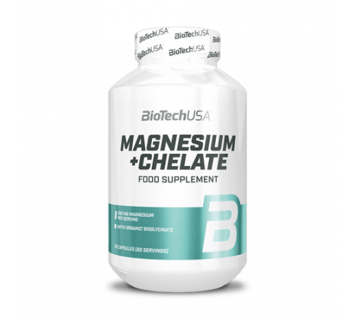 Магний хелат, Magnesium + Chelate, BioTechUSA, 60 капсул
