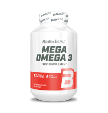 Мега Омега-3, Mega Omega-3, BioTechUSA, 180 желатиновых капсул