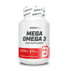 Мега Омега-3, Mega Omega-3, BioTechUSA, 90 желатиновых капсул