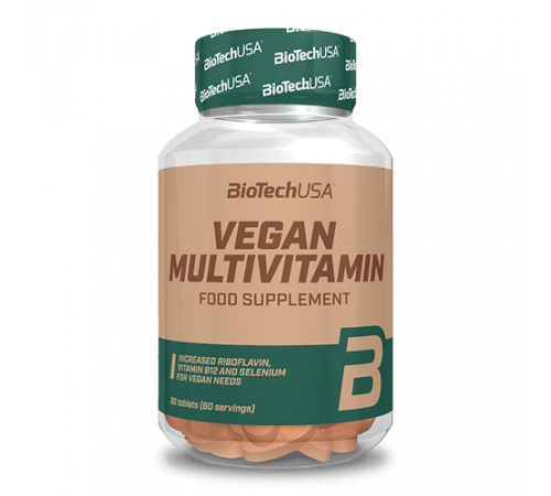 Мультивитамин веган, Vegan Multivitamin, BioTechUSA, 60 таблеток