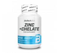 Цинк хелат, Zinc + Chelate, BioTechUSA, 60 таблеток
