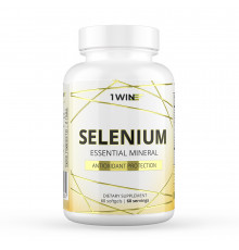 Селен, Selenium, 1Win, 60 желатиновых капсул