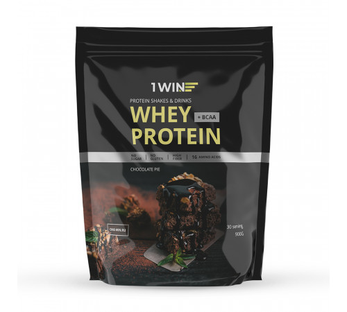 Протеин "Шоколадный пирог", Whey Protein Chocolate Pie, 1Win, 900 г
