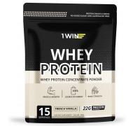 Протеин "Францезская ваниль", Whey Protein French Vanilla, 1Win, 450 г