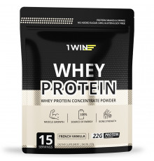 Протеин "Францезская ваниль", Whey Protein French Vanilla, 1Win, 450 г