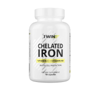 Хелат железа с витаминами С и B3, Chelated Iron, 1Win, 60 капсул