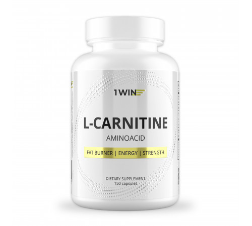 L-Карнитин, L-Carnitine, 1Win, 150 капсул