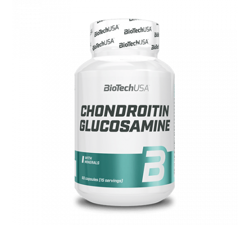 Глюкозамин Хондроитин, Chondroitin Glucosamine, BioTechUSA, 60 капсул
