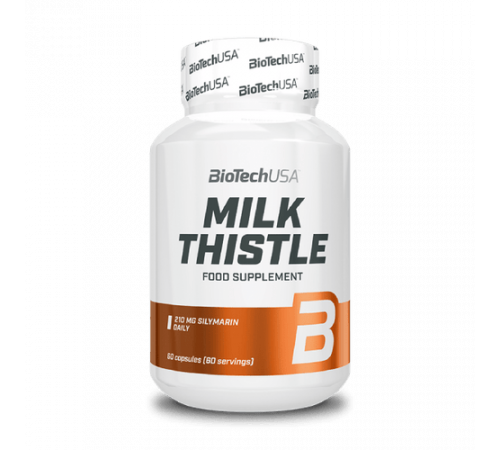 Расторопша, Milk Thistle, BioTechUSA, 60 капсул